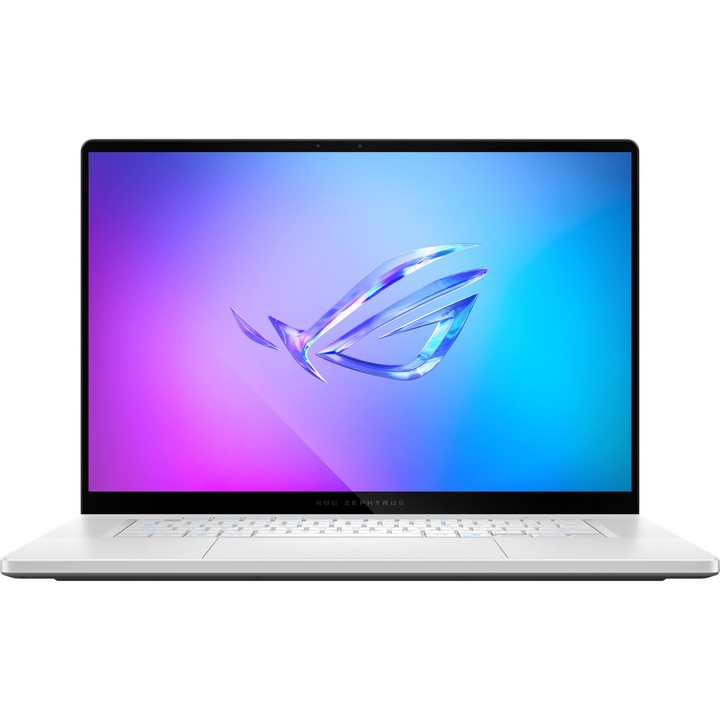 Лаптоп ASUS ROG Zephyrus G16 2025 GU605CR-QR209W с Intel Core Ultra 9 285H (2.7/5.4GHz, 24M), 32 GB, 1TB M.2 NVMe SSD, NVIDIA RTX 5070 Ti 12GB GDDR7 DLSS 4, Windows 11 Home, Бял