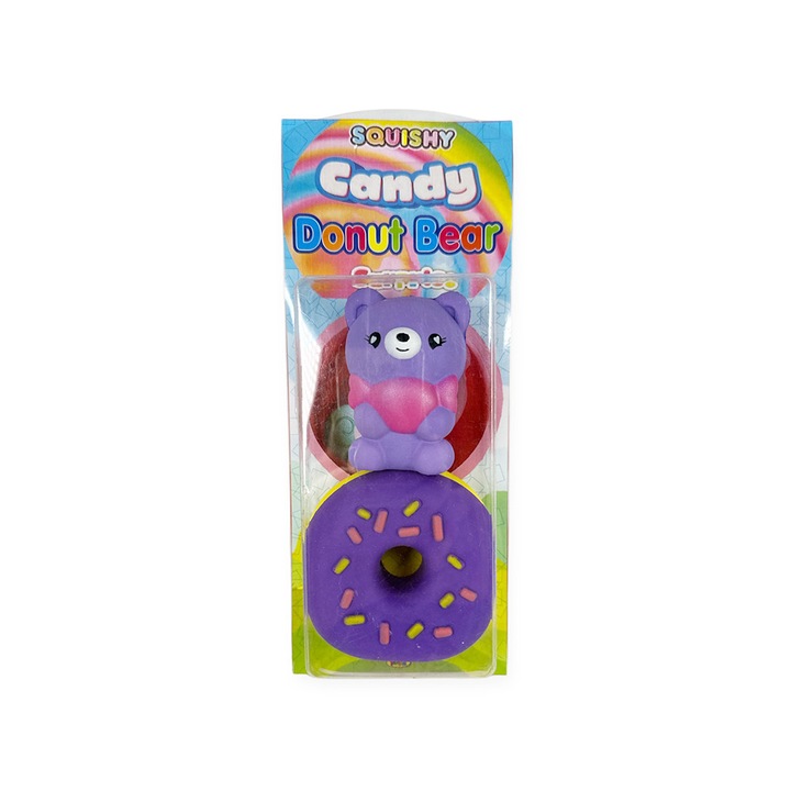 Анти-стрес играчка Chippo Donut Candy Bear 867372, Мечетата Донът, 8 различни аромата