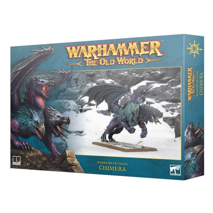 Разширение за игра Warhammer The Old World, Chaos Chimera, Games Workshop, 23 части, сиво