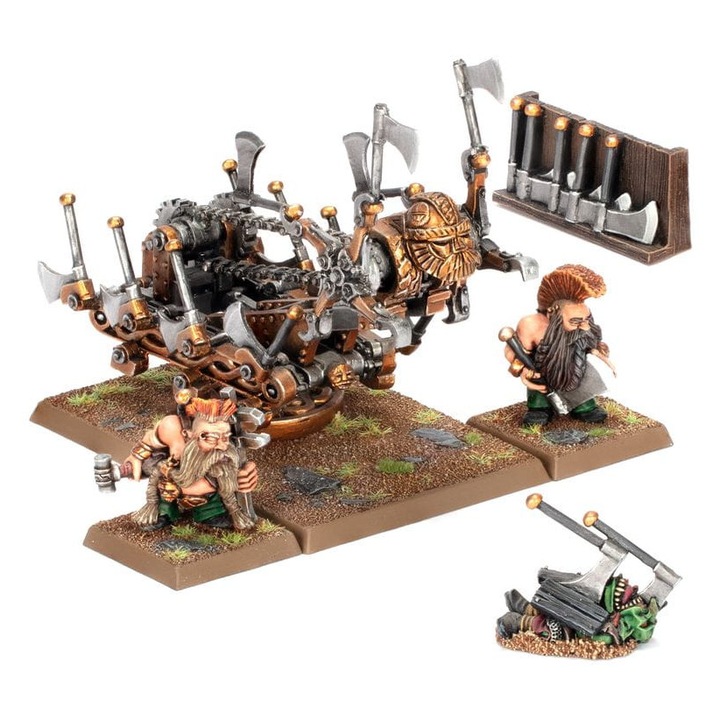 Warhammer Old World játékkiegészítő, Goblin-hewer Dwarfen Mountain Holds, Games Workshop, 19 darab, fém