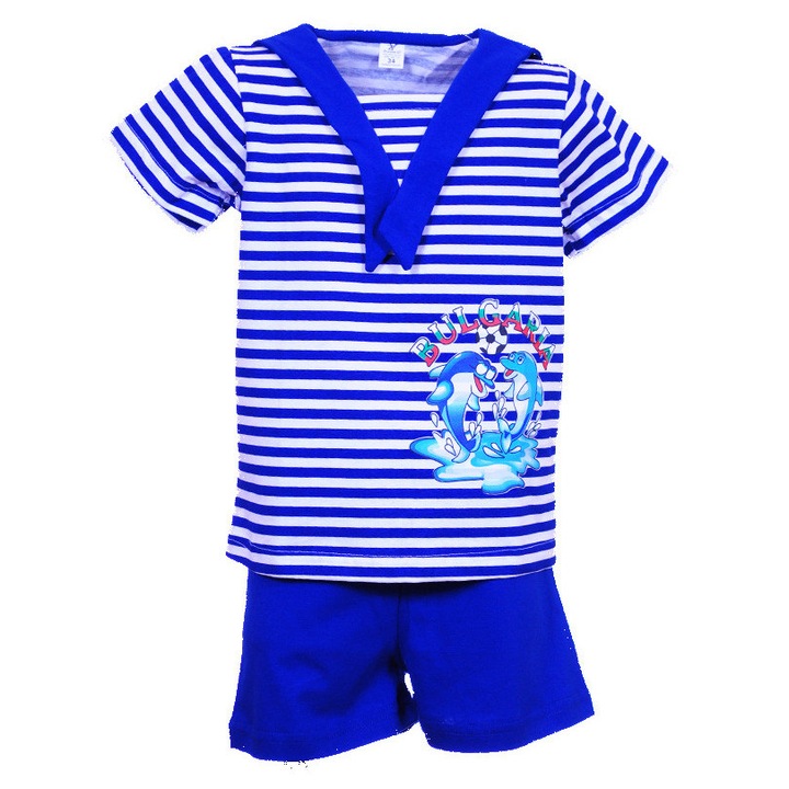 Gyerek szett, Tengerész, Klasszikus, Tengerész nyakörv, Delfinek