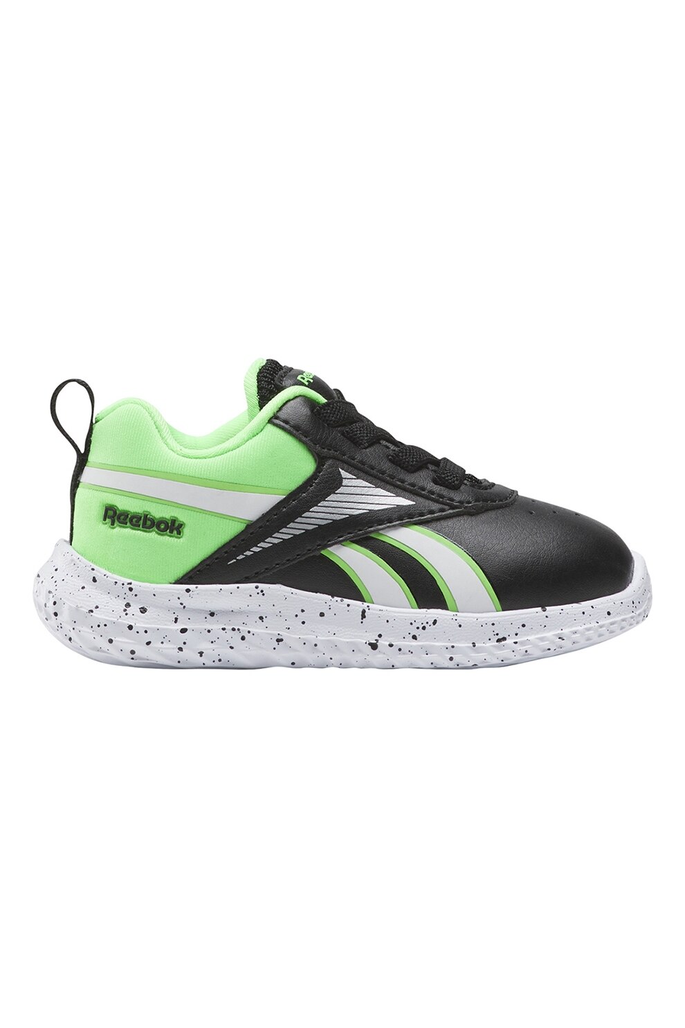Reebok, Pantofi Rush Runner pentru alergare, Negru, Verde pal, 24 EU