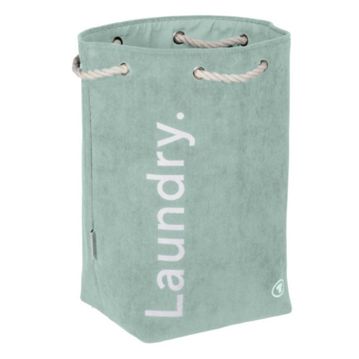 Cos de rufe textil cu snur TOM TAILOR - menta