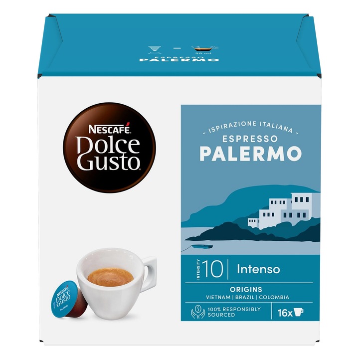 Кафе капсули, DOLCE GUSTO, Espresso Palermo, 16 капсули/16 напитки
