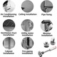Set 50 cuie rotunde cu piulita, PsAyl®, bolturi pentru pistol manual de 7.3 mm, durabile, rezistente la rugina, pentru beton, lemn, caramida, pereti, pardoseli, tavane