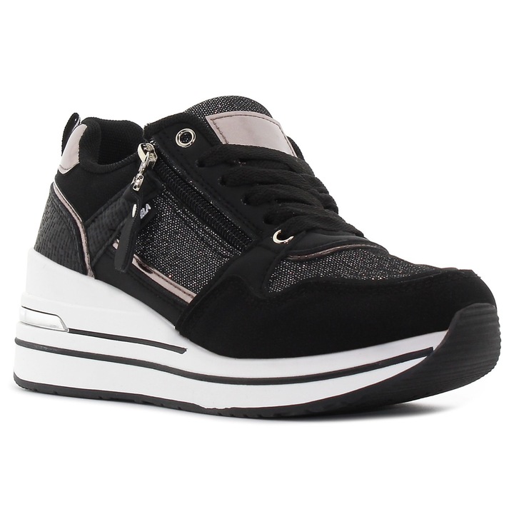 Yolera - Diara fekete női cipő Méret:, fekete EU, 38