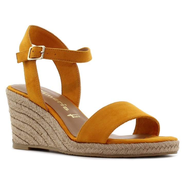 Tamaris mangó női éktalpú szandál Méret:, Barna