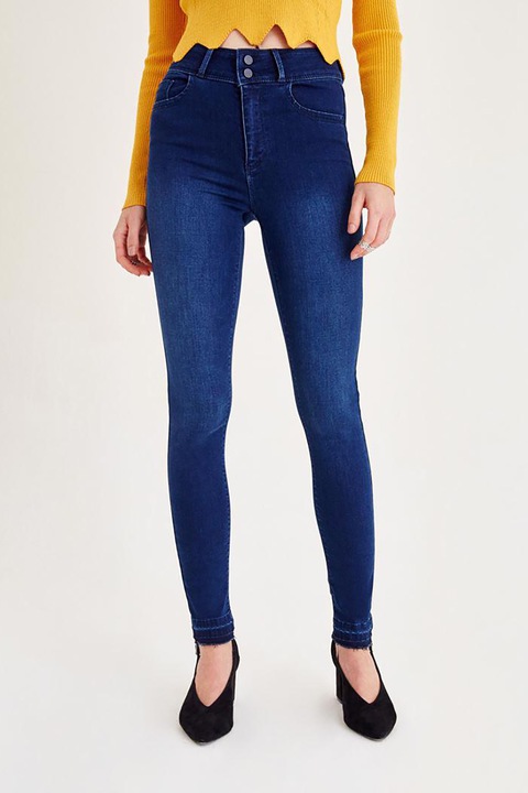 OXXO, Blugi skinny, Albastru, S