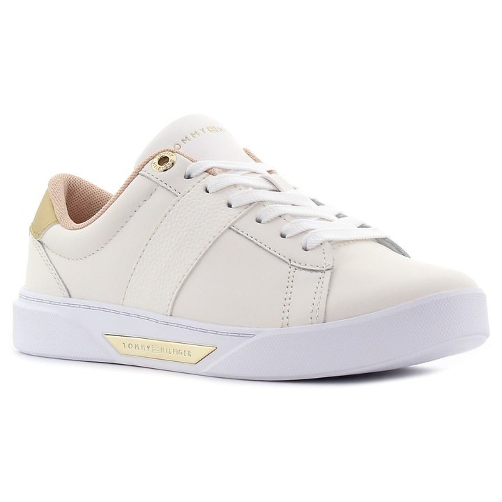 Tommy Hilfiger Chic Panel bézs női bőr cipő Méret:, Bézs