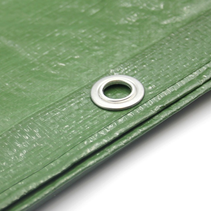 Prelata rezistenta Wimar 5x8m, verde, gramatura 110g/m², rezistenta la apa