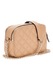 GUESS, Geanta crossbody din piele ecologica cu aspect matlasat, Bej
