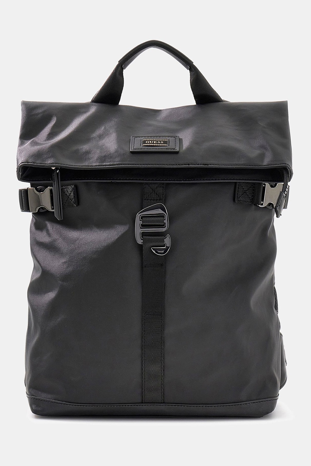 GUESS, Rucsac cu barete ajustabile pentru umar, Gri inchis