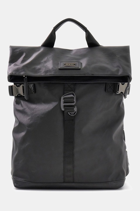 GUESS, Rucsac cu barete ajustabile pentru umar, Gri inchis