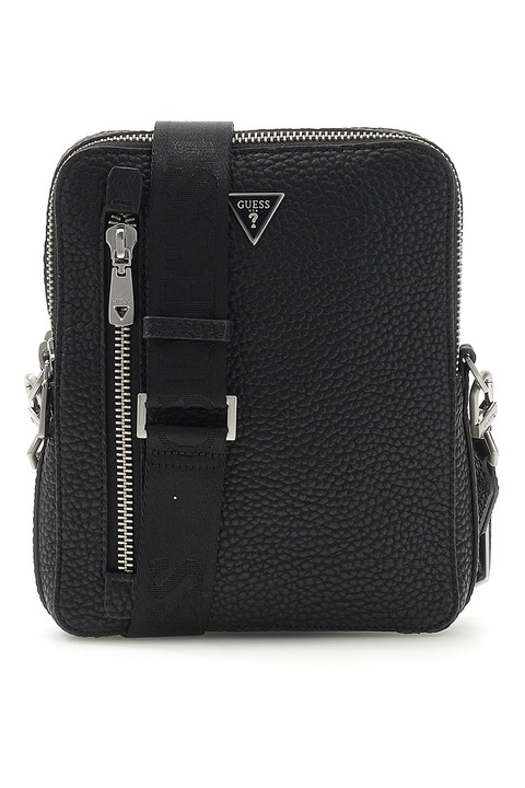 Guess Műbőr táska állítható keresztpánttal, fekete