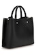 GUESS, Geanta shopper din piele ecologica cu accesoriu detasabil cu logo, Negru
