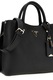GUESS, Geanta shopper din piele ecologica cu accesoriu detasabil cu logo, Negru