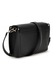 GUESS, Geanta crossbody din piele ecologica cu clapa Meridian, Negru