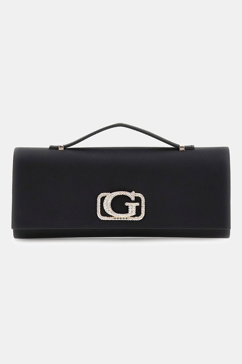 GUESS, Bőr kézitáska, Fekete