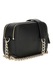 GUESS, Geanta crossbody din piele ecologica cu doua compartimente Noelle, Negru