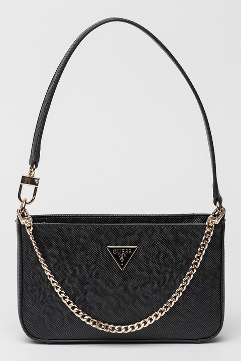 GUESS, Noelle II válltáska logós részlettel, Fekete