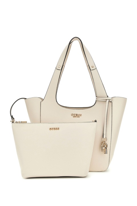 GUESS, Geanta tote cu etui detasabil Helina, Bej deschis