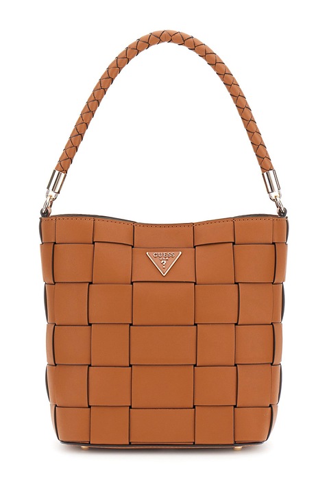 GUESS, Geanta tote din piele ecologica, Maro scortisoara
