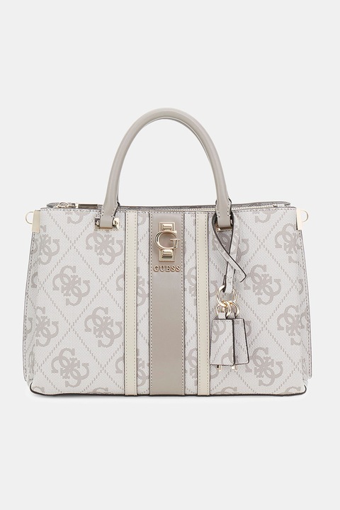 GUESS, Logómintás kézitáska, Világosszürke