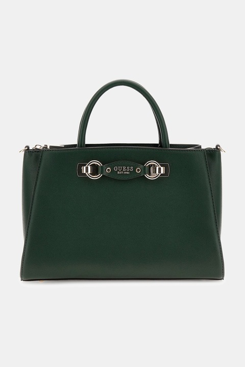 GUESS, Zadie kézitáska egy extra pánttal, Erdőzöld