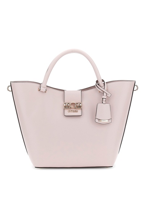 GUESS, Tote fazonú műbőr táska, Barackszín