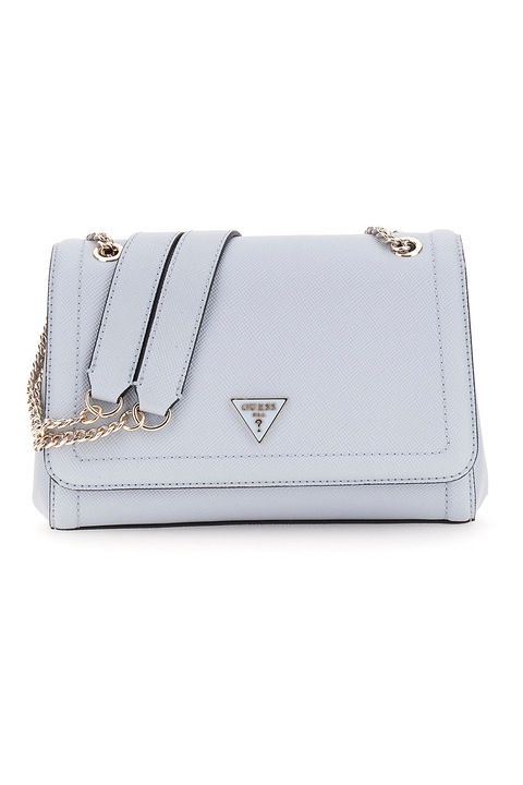 GUESS, Noelle műbőr táska láncos keresztpánttal, Pasztellkék