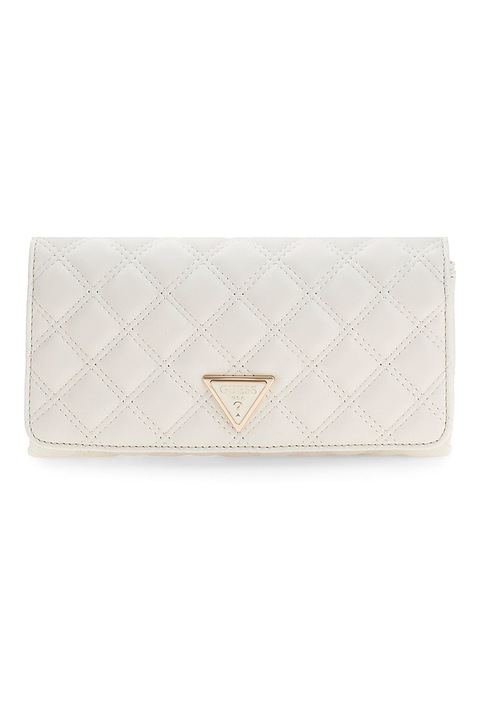 GUESS, Чанта за рамо с отделяща се презрамка, Мръснобял