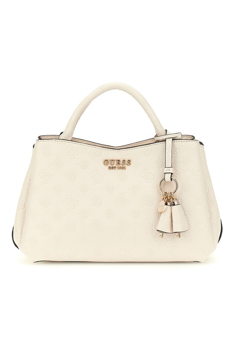 GUESS, Műbőr válltáska levehető pánttal, Törtfehér