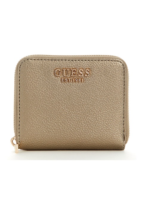 GUESS, Portofel din piele ecologica cu fermoar Laurel II, Camel