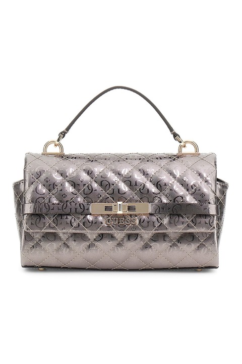 GUESS, Steppelt kézitáska, Fekete, Koptatott fekete