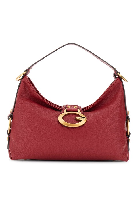 GUESS, Geanta din piele ecologica cu bareta de umar Camden, Rosu prafuit