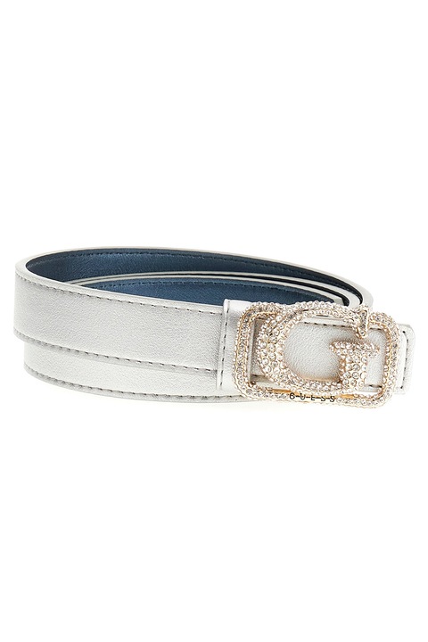GUESS, Колан от еко кожа с декоративни камъни, 85