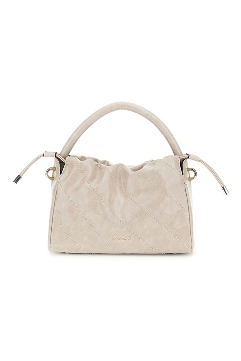 GUESS, Малка чанта с лого, Светло бежово