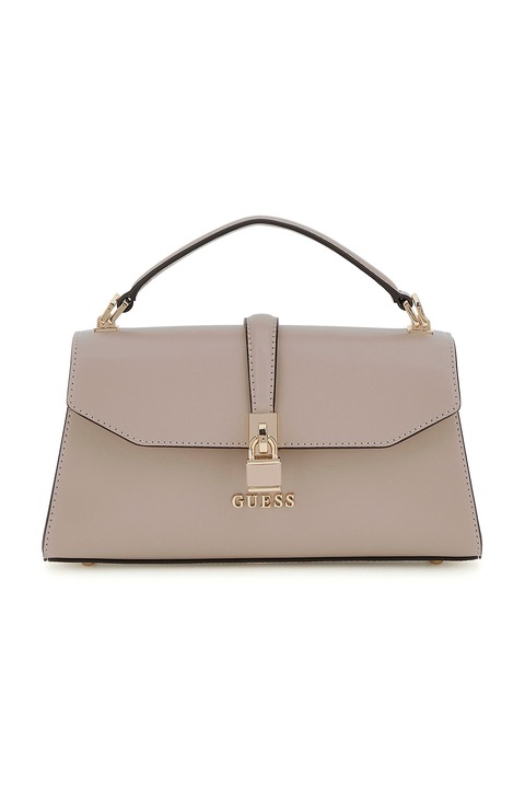 GUESS, Fedőlapos kisméretű kézitáska, Világos tópbarna