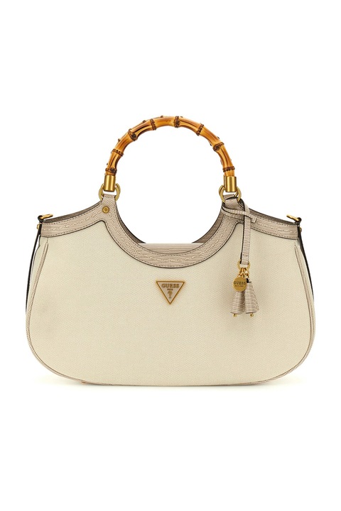 GUESS, Чанта Zabry с допълнителна презрамка, Сиво-кафяв