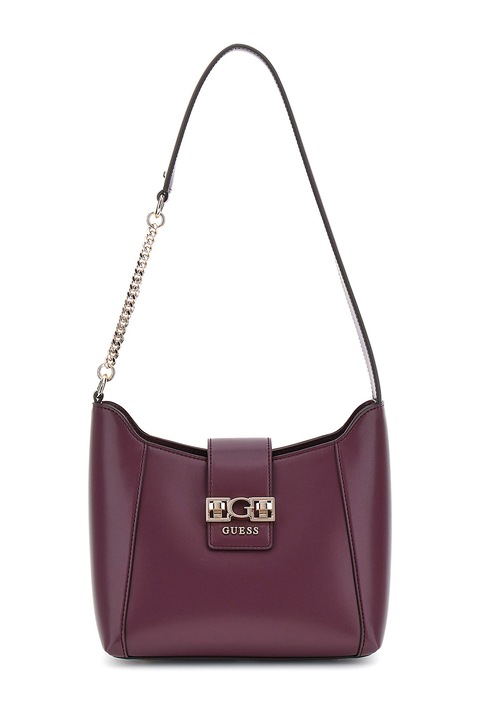 GUESS, Чанта през рамо от еко кожа, Бордо
