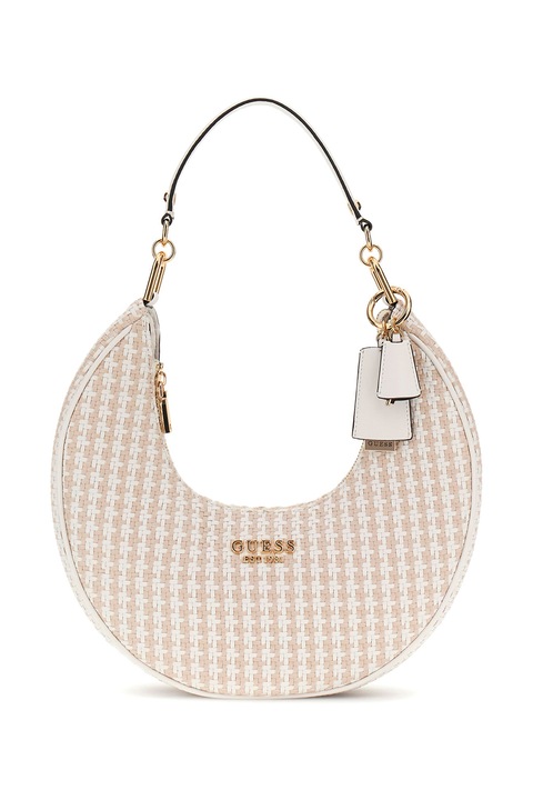 GUESS, Félhold alakú válltáska, Világos tópbarna