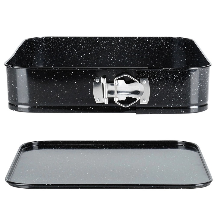 Tava de copt patrata cu fund detasabil 28x6, 8 cm