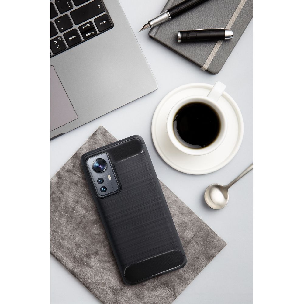 Husa telefon, neagra KARBON compatibila SAMSUNG Galaxy S20 FE / S20 FE 5G