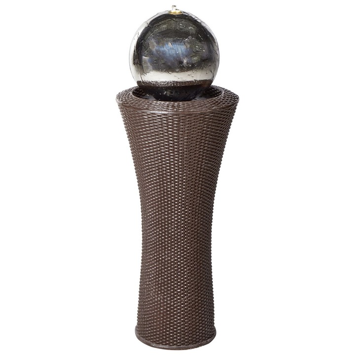 Fantana de gradina cu LED maro Zenyatta