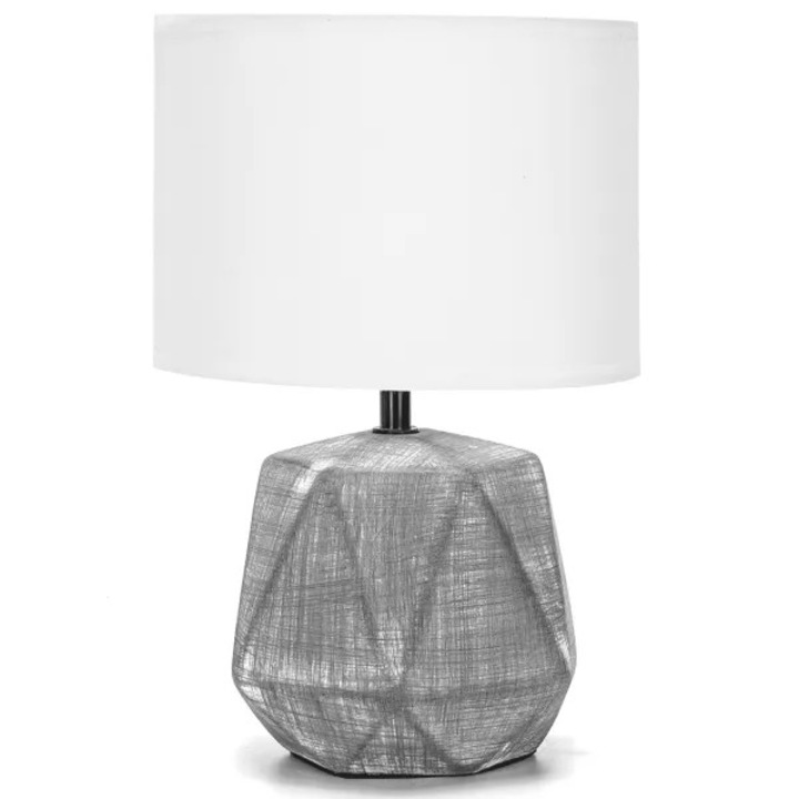 Керамична настолна лампа TRI GREY 29 см