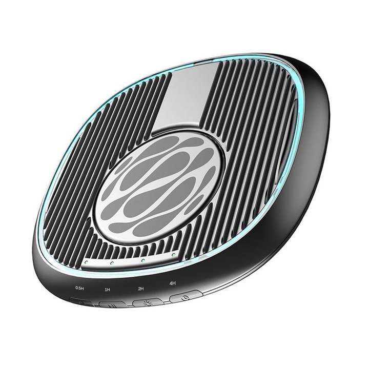 Неоткриваем Mouse Jiggler за симулиране на движение на мишката, BOMSTOM, против заспиване, съвместим с Windows и macOS, Ултра тънък, безшумен, с таймер, регулируем интервал, бутон ON-OFF, без драйвер, амбиентно осветление, Черен