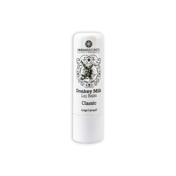 Balsam de buze clasic Fresh Secrets cu lapte de magarita, SPF 30, testat dermatologic, 4,5g