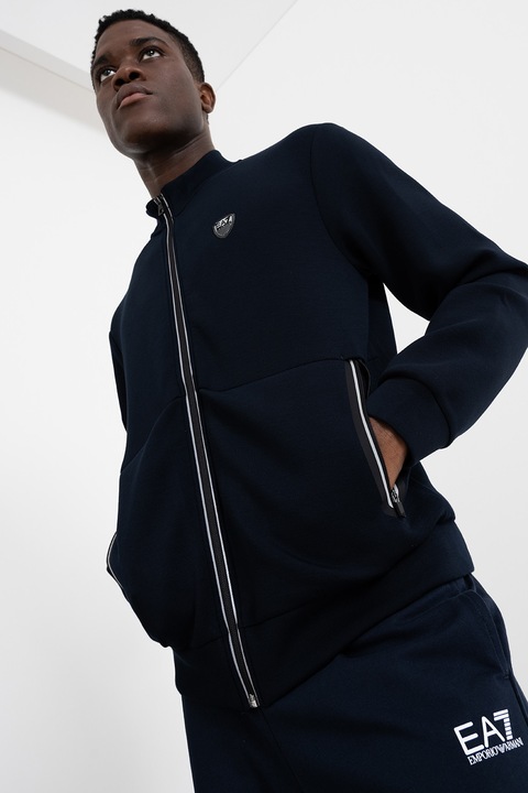 EA7, Bluza de trening cu logo, Bleumarin, S
