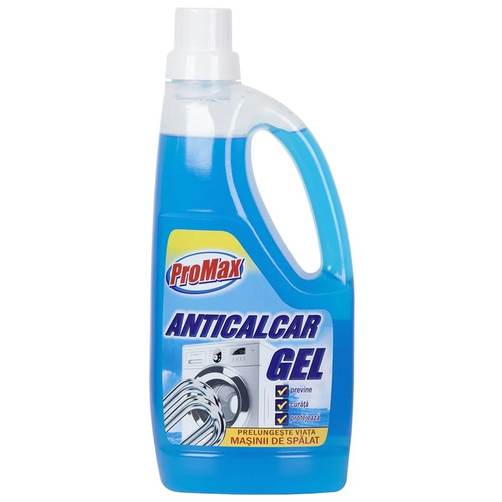 Solutie anticalcar gel pentru masina de spalat ProMax, 1L