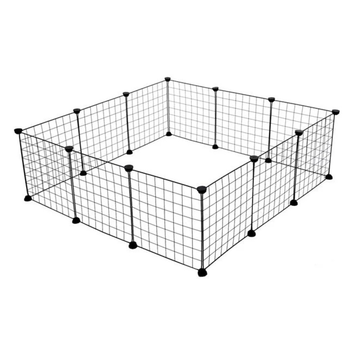 Tarc pentru animale de companie, din metal, dimensiuni 36x6x36cm, negru